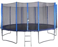 Trampoliny - Spartan Trampolina z siatką i drabinką 460 cm S987 - miniaturka - grafika 1