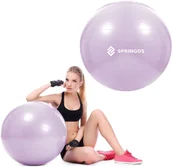 Wyposażenie sportowe i gimnastyczne - Piłka do ćwiczeń gimnastyczna 65cm rehabilitacyjna fioletowa FB0011 - miniaturka - grafika 1