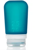 Butelki dla niemowląt - Humangear Podróżna silikonowa butelka na płyny Humangear GoToob+ M - teal HG3176-E - miniaturka - grafika 1