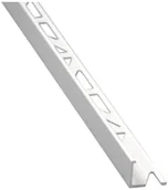 Listwy i profile - Cezar STANDERS Profil do glaury zewnetrzny Aluminium 10 mm / 2.5 m Biały - miniaturka - grafika 1