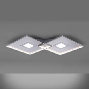 Paul Neuhaus Lampa sufitowa LED Amara, dwa kwadraty, srebrna - Lampy sufitowe - miniaturka - grafika 2