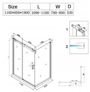 231 HYDAR Kabina Prysznicowa Czarna 110x80 SZKŁO 8MM 23178212 78212-uniw - Kabiny prysznicowe 231 HYDAR Kabina Prysznicowa Czarna 110x80 SZKŁO 8MM 23178212 78212-uniw - Kabiny prysznicowe - miniaturka - grafika 14