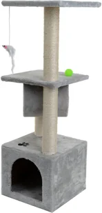 Mersjo Drapak dla kota Double jasnoszary + piłka GRATIS CATDOUBLE - Drapaki dla kotów - miniaturka - grafika 2