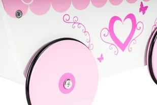 Dodo Toys Drewniany wózek dla lalek WOZEK DREWN DA702 - Wózki dla lalek - miniaturka - grafika 3