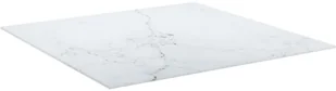 vidaXL Lumarko Blat stołu, biały, 70x70 cm, 6 mm, szkło ze wzorem marmuru 322256 - Meble modułowe i akcesoria - miniaturka - grafika 3
