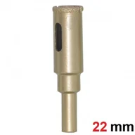 Otwornice - Otwornica diamentowa koronka do gresu 22mm GOLD - miniaturka - grafika 1