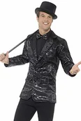 Stroje karnawałowe - Smiffys Smiffys, męska kurtka z cekinami, l 46984L - miniaturka - grafika 1