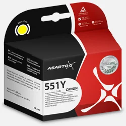 Asarto Tusz AS-C551Y yellow zamiennik Canon CLI-551Y XL AS-C551Y - Tusze zamienniki - miniaturka - grafika 2