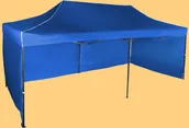 Pawilony ogrodowe - Expodom Namiot ekspresowy 3x6m  stalowy, Niebieski, 3 ściany boczne - miniaturka - grafika 1