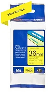 Brother TZE661 do PT550/9x00PC fol lam żółta/Bk 36 - Papier do drukarek - miniaturka - grafika 4