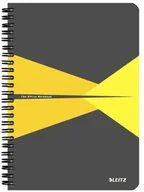 Szkolne artykuły papiernicze - Leitz Kołonotatnik Office A5 PP, w linie - szaro-żółty 44990015 - miniaturka - grafika 1