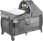 Łóżeczka i kojce - Lionelo Sven Plus Ciemny Szary - miniaturka - grafika 1