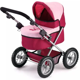 Bayer Wózek dla lalek Trendy, szaro-czerwony, 13014AA Brandunit BV - Wózki dla lalek - miniaturka - grafika 3