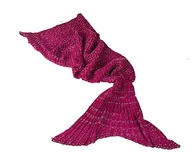 Koce - OOTB Fioletowe kocyk Syrenka ok. 180 x 90 cm 100% poliakryl snu - miniaturka - grafika 1