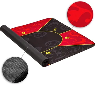 MKS CZERWONA MATA DO POKERA 200x90 CM POKŁADKA STÓŁ 20030151 - Zestawy do pokera - miniaturka - grafika 5