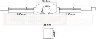 Inny Ściemniacz manualny, przelotowy 5A sterownik do TAŚM LED 241239 - Akcesoria do oświetlenia - miniaturka - grafika 2