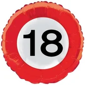 Urodziny dla dorosłych - Folat Balon foliowy, "Urodziny 18", FOLAT, 18" RND - miniaturka - grafika 1