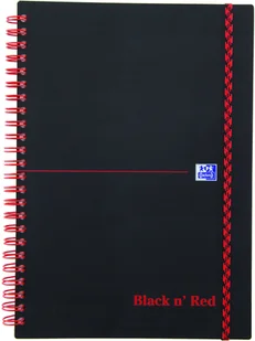 OXFORD Kołonotatnik Black n'Red A5 70k. linia KZK0880 - Notesy i bloczki - miniaturka - grafika 2