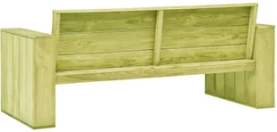 vidaXL Ławka ogrodowa, 179 cm, impregnowane drewno sosnowe - Ławki ogrodowe - miniaturka - grafika 4