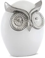 Skarbonki - Max-land FIGURKA DEKORACYJNA SOWA BIAŁA 13,5x12,5 111476 - miniaturka - grafika 1