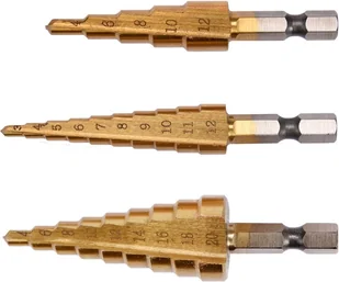 Yato ZESTAW WIERTEŁ STOPNIOWYCH 3SZT YT-44731 - Wiertła - miniaturka - grafika 2