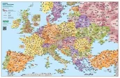 Pomoce naukowe - Europa mapa kodów pocztowych Podkladka na biurko Wydawnictwo Piętka - miniaturka - grafika 1