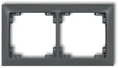 Klawisze i ramki - Karlik Deco Soft grafitowy mat ramka 2-krotna 28DRSO-2 28DRSO-2 - miniaturka - grafika 1