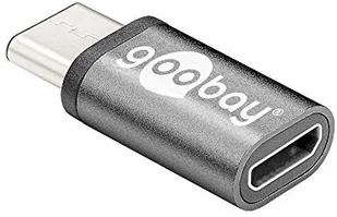 Goobay Adapter USB-C - micro USB 2.0 czarny 56635 - Adaptery i przejściówki - miniaturka - grafika 2