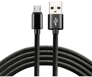 everActive Kabel przewód pleciony USB micro USB everActive CBB-1MB 100cm z obsługą szybkiego ładowania do 2,4A czarny CBB-1MB - Kable USB - miniaturka - grafika 5