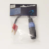 Kable - Rockcable RockGear by Warwick speakon (2-pin) to banana plug (4 mm) - 20 cm (RCL 30822 D7) - miniaturka - grafika 1
