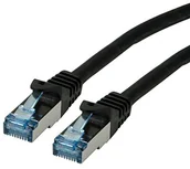 Kable miedziane - Rotronic ROLINE S FTP Patch Cable C6 A LSOH CL, czarny 7,5m 21.15.2856 - miniaturka - grafika 1