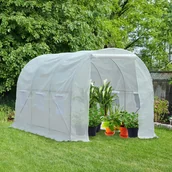 Agrowłókniny - Outsunny FOLIA CIEPLARNIA OGRODOWA 3,5 x 2 x 2m 6 okien bocznych - miniaturka - grafika 1