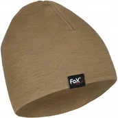 Czapki narciarskie - Fox Czapka Outdoor Wełna Merino 2-warstwowa Coyote - miniaturka - grafika 1