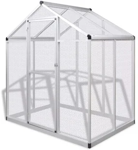 VidaXL Woliera do ogrodu, aluminium, 178 x 122 x 194 cm - Akcesoria do hodowli zwierząt - miniaturka - grafika 2
