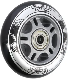 Nils EXTREME PU 80x24 82A CZARNE N (4 szt.) + ABEC-9 (8 szt.) ZESTAW EXTREME - Akcesoria do skatingu - miniaturka - grafika 2