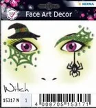 NAKLEJKI DO ZDOBIENIA TWARZY CZAROWNICA 15317 - Przybory szkolne - miniaturka - grafika 2
