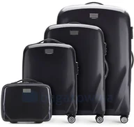 Walizki - Wittchen Zestaw walizek 56-3P-57K-10 Czarne - czarny 56-3P-57K-10 - miniaturka - grafika 1