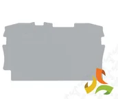 Złącza, przejściówki, adaptery - WAGO Ścianka końcowa/wewnętrzna grubość 0,8 mm szara 2002-1291 2002-1291/WAG - miniaturka - grafika 1