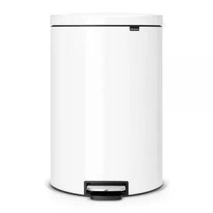 Brabantia Kosz pedałowy FlatBack+ 40L Biały 485244 - Kosze na śmieci - miniaturka - grafika 2