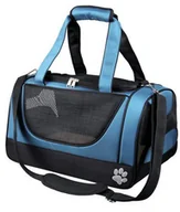 Transportery dla kotów - Trixie Torba transportowa jacob carrier 27 x 23 x 42 cm niebiesko-czarna - miniaturka - grafika 1