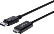 Kable - Manhattan Kabel DisplayPort HDMI 1.8m czarny 153201 153201 - miniaturka - grafika 1