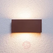 Lampy ogrodowe - Lampenwelt Prostokątna Bente rdzawa - miniaturka - grafika 1