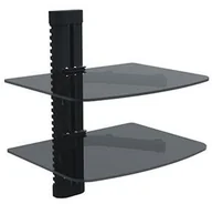 Uchwyty do telewizora - Red Eagle Półka szklana pod telewizor TWO podwójna TWO - miniaturka - grafika 1