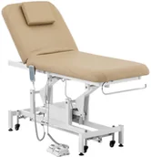 Stoły i łóżka do masażu - Physa Łóżko do masażu 2 silniki 150 kg ciemnobeżowe LYON BEIGE_PH - miniaturka - grafika 1