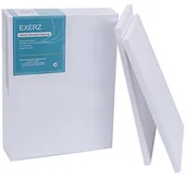 Pozostałe akcesoria dla plastyków - Exerz Płótno malarskie  6 sztuk /24 x 30 cm 280 gsm / wstępnie naprężone 100% bawełna / czyste / potrójnie gruntowane / bez kwasu / średnioziarniste / grubość 0,3 cm E5309 - miniaturka - grafika 1