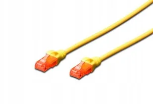 Kabel krosowy (Patch Cord) U/utp kat. 6 żółty 5m D - Kable miedziane - miniaturka - grafika 2