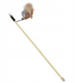 Zabawki dla kotów - Zabawka dla kota wędka z piłką i piórkami 47 cm - miniaturka - grafika 1