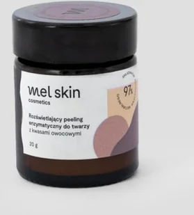Mel Skin Rozświetlający peeling enzymatyczny do twarzy z kwasami owocowymi 20g - Peelingi i scruby do twarzy - miniaturka - grafika 2