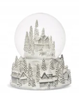 Ozdoby bożonarodzeniowe - Szklana Kula Sztuczny Śnieg Pozytywka Miasteczko - miniaturka - grafika 1