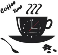 Zegary - Esperanza Esperanza EHC006K Kuchenny Zegar ścienny FLORENCE Czarny EHC006K 5901299929537 - miniaturka - grafika 1